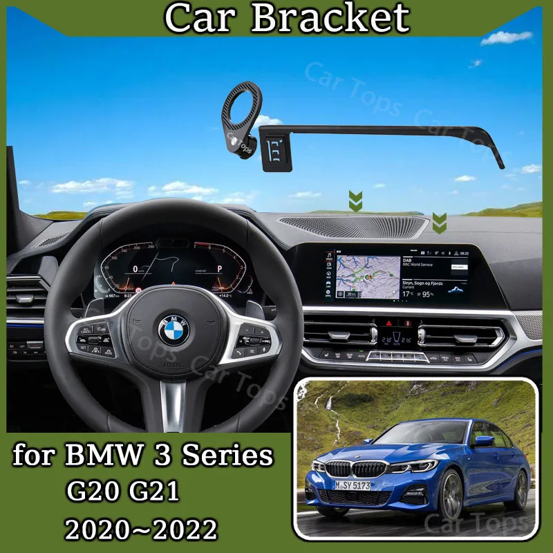 Car Mobile Phone Holder for BMW 3 Series G20 G21 2020~2022 MagSafe Magnetic Bracket GPS Navigation Screen Stand Auto Accessories