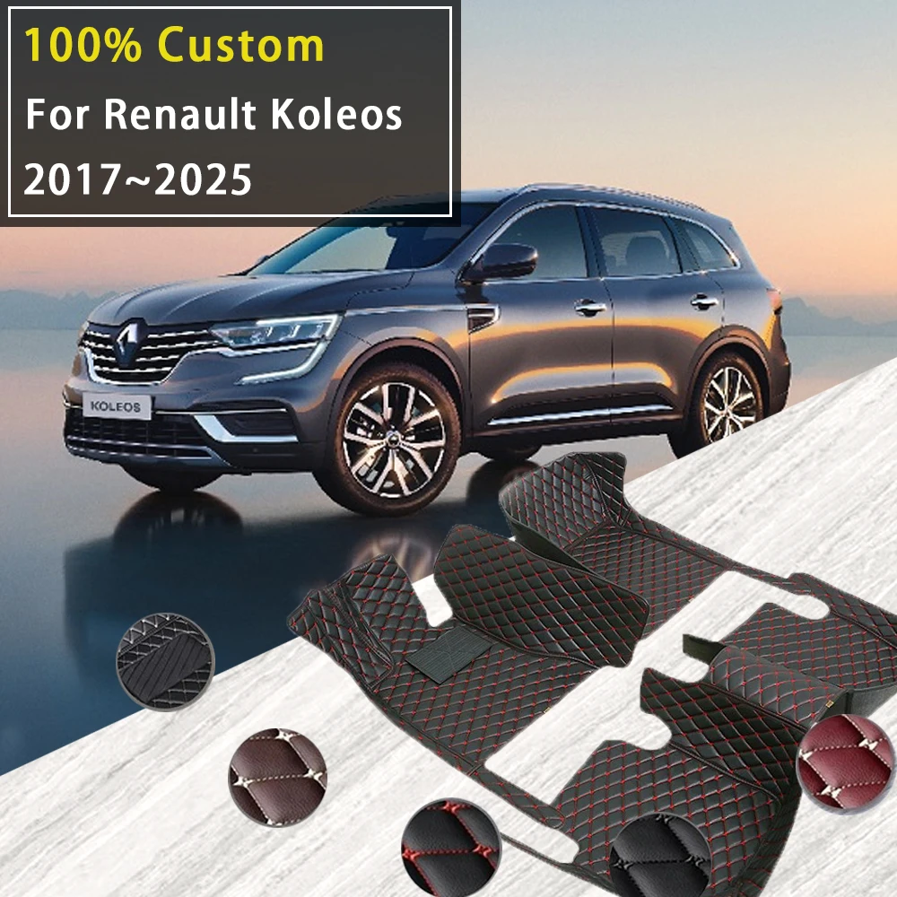 Car Floor Mats For Renault Koleos Samsung QM6 HC 2017~2025 Waterproof Rugs Carpets Full Set Auto Interior Part Accessories 2024