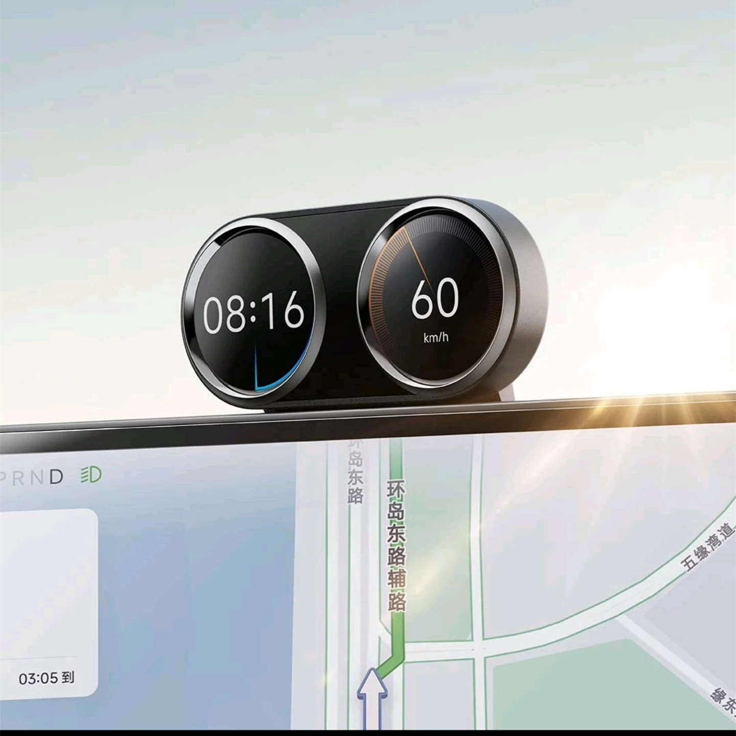 Car Expand Magnetic Dual Gauge for Xiaomi Su7 YU7 for XIAOMI SU7 SU YU 7 Su 7 Yu7 YU7 Car Magnetic  Monitor HUD Dashboard