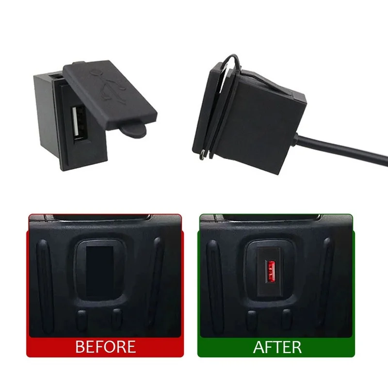 2.4A 12V Mini USB Charger Socket for Motorcycle Auto Truck Car RV Bus Waterproof Power Adapter Outlet Connector for All Phones