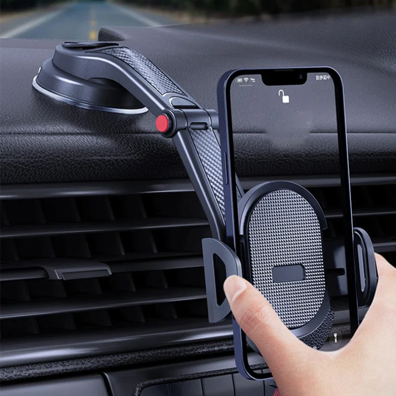 Universal Sucker Car Phone Holder Mobile Phone Holder Stand In Car No Magnetic GPS Support Mount 360 Rotation for Cellphones