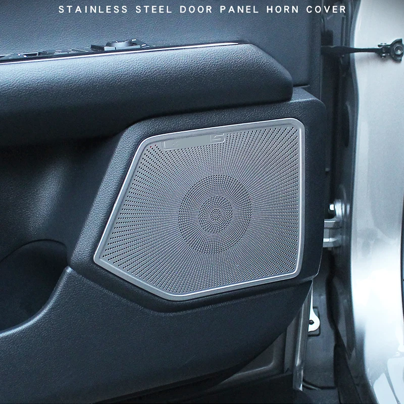 For Lexus UX 2018 2019 Car Door Loudspeaker Sound Chrome Pad speaker Cover Trim Frame Sticker Interior decoration Accessories