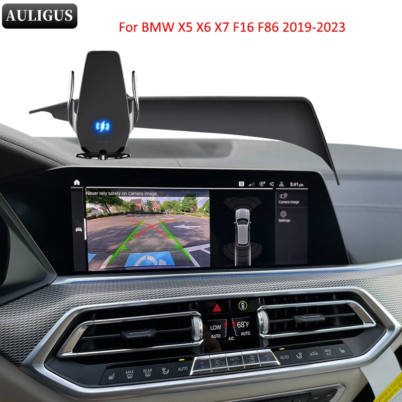 Car Phone Holder For BMW X5 X6 X7 F16 F86 14.9/12.3-in Screen Mount Cell Phone Holder in Car Mobile Support Navigation Bracket