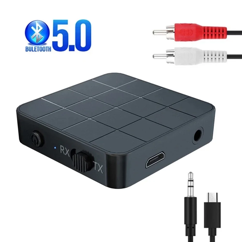 2 in 1 Kn321 Wireless Bluetooth5.0 Transmitter Audio Receiver Adapter For TV Computer Car Speaker Headset Adapter AUX RCA 3.5MM