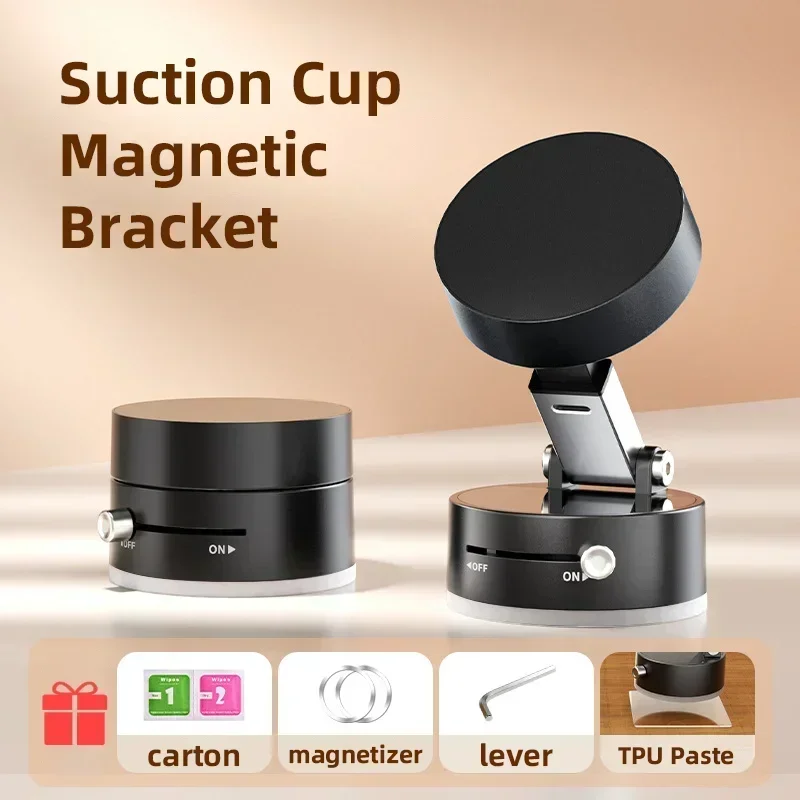 Magnetic Foldable Phone Holder Cup Android Accessories Phone Holder Vacuum For Car Suction Holder Phone Mobile IPhone/ Popsocket
