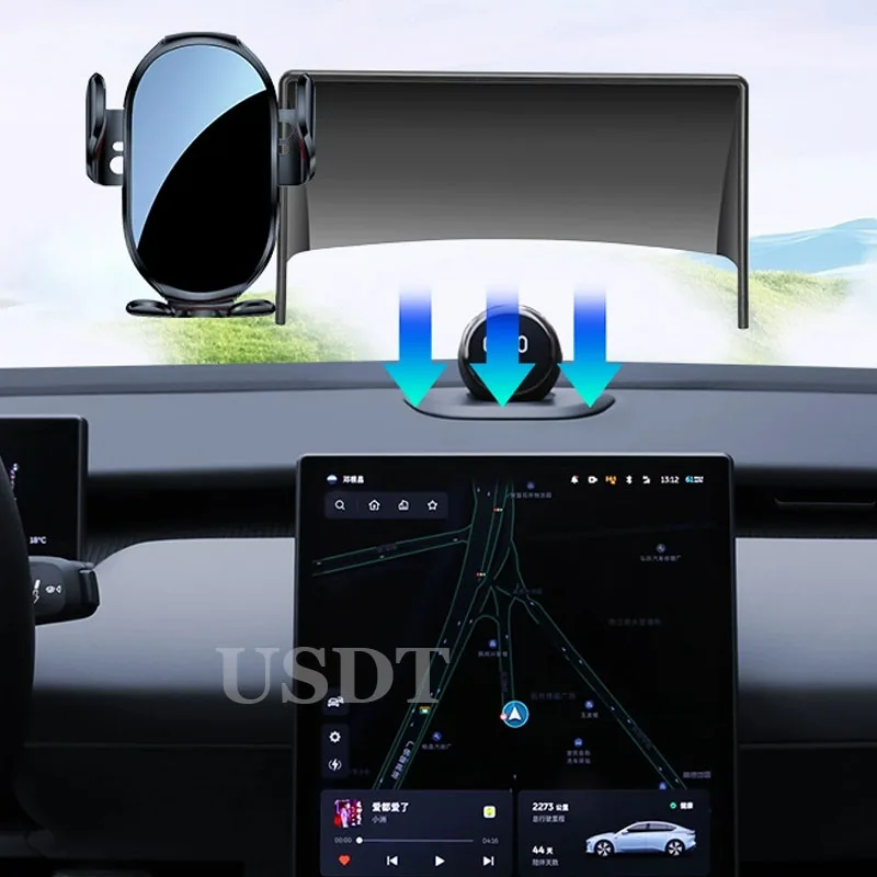 Car Phone Holder Bracket Navigation Panel Special Base For NIO ET5 ET5T Touring ET7 2022 2023 2024 12.8inch Accessories