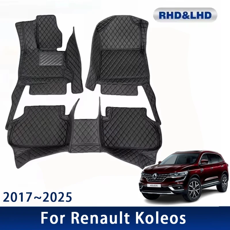 Car Floor Mats For Renault Koleos Samsung QM6 HC 2017~2025 Waterproof Custom Auto Foot Pads Carpet Interior Accessories 2024
