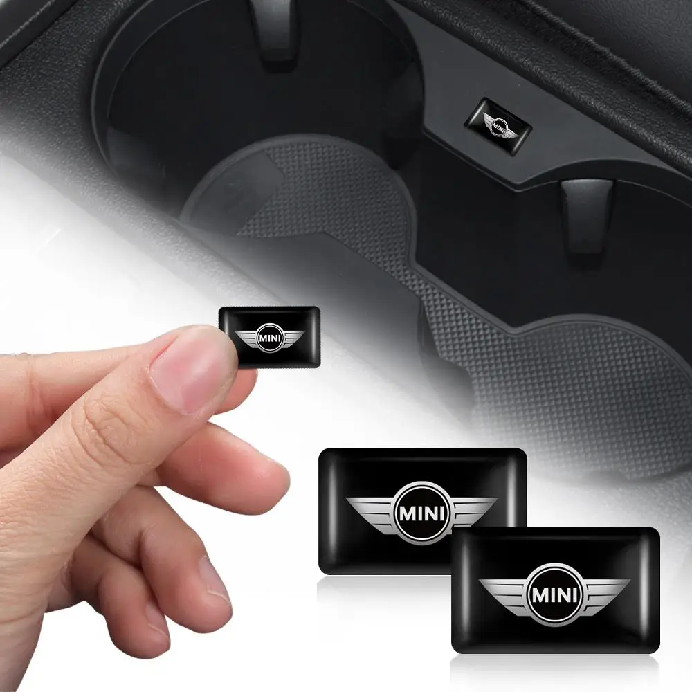 For MINI Cooper JCW WORKS R55 R56 F55 F56 R57 R58 R59 R60 3D Epoxy Car Logo Badge Sticker Decoration Auto interior Accessories