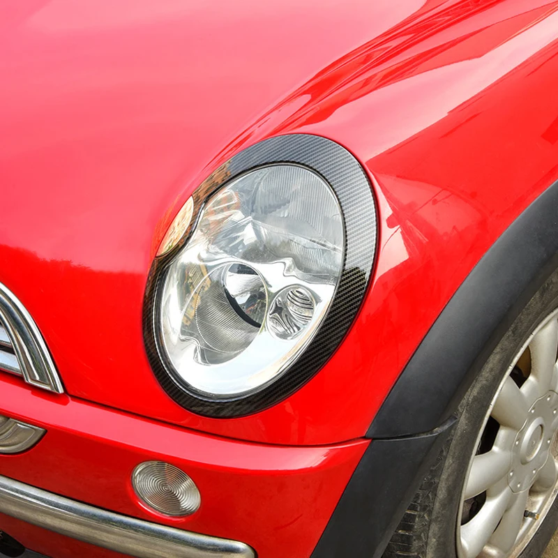 Car Rear Tail Light Front Headlight Lamp Stickers Ring Trim Car DIY Self Adhesive Film for Mini Cooper R50 R53 Handback R52 2006