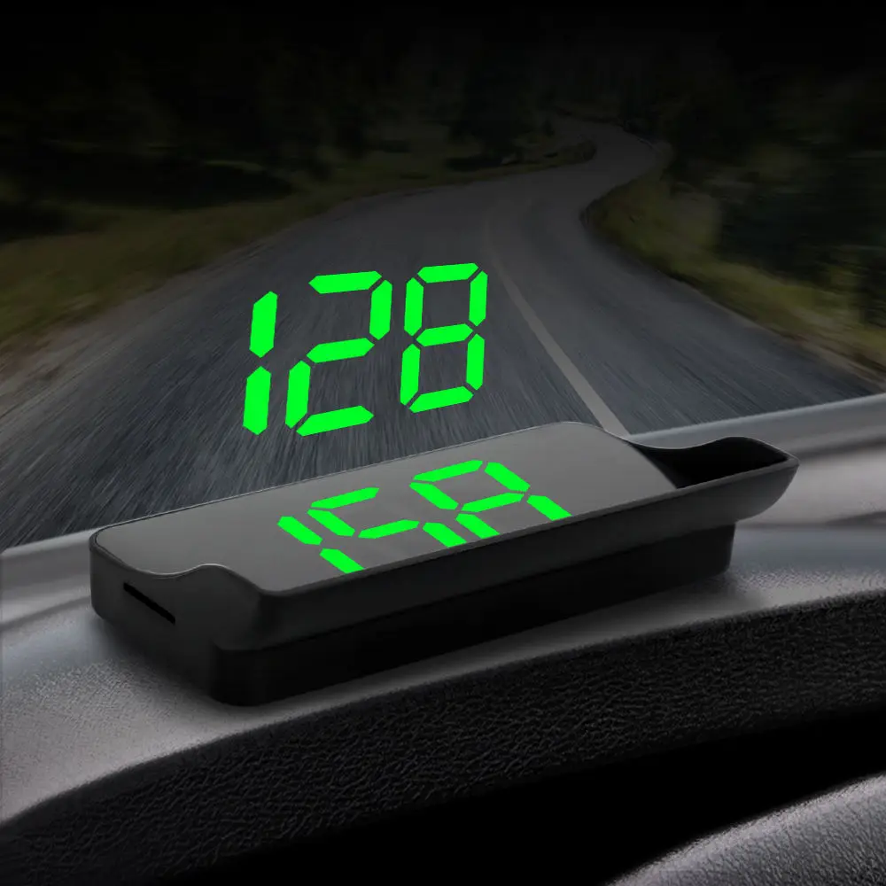 Car Head Up HD Display GPS Speedometer Speed KMH Digital HUD Windshield Projector For All Cars Auto Electronics Accessories