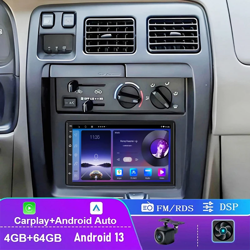 7" 4+64GB Car Radio For Toyota 4Runner 4 Runner 1996-2002 Carplay Android Auto Head Unit Steering Wheel Control