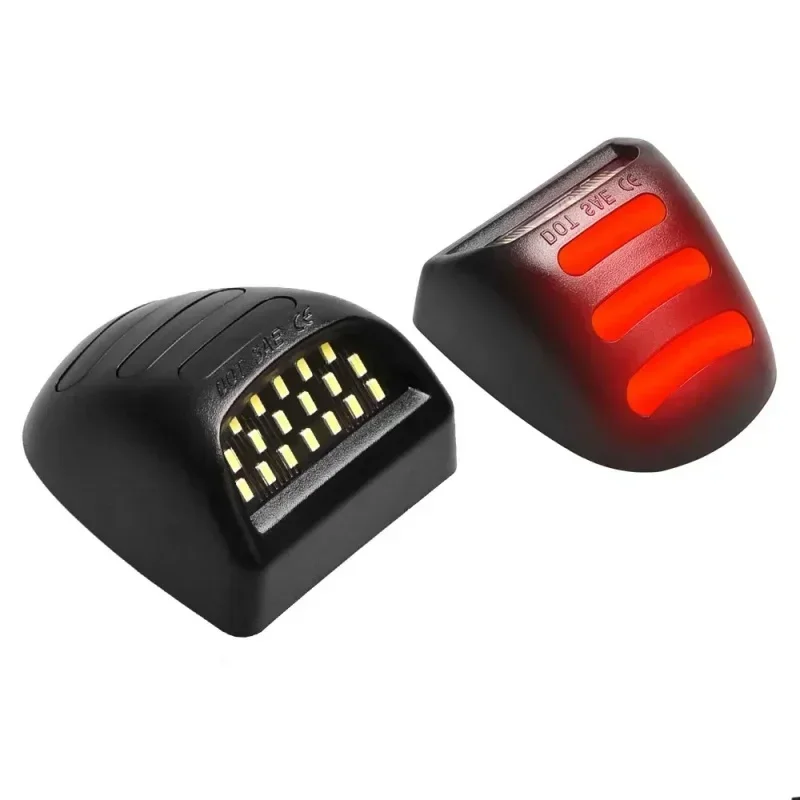 2pcs LED License Plate Light For Chevrolet Silverado 1500 2500 3500 Avalanche GMC Sierra Suburban Tahoe Number Plate Light