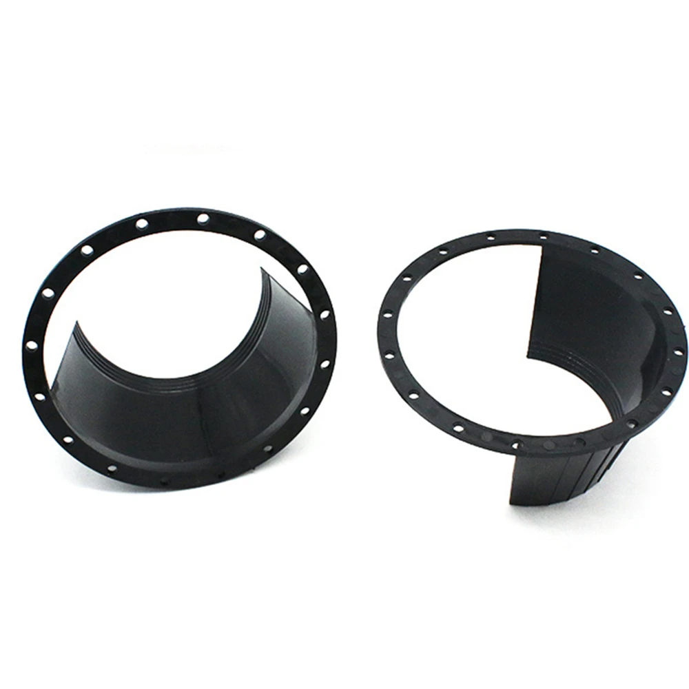 2Pcs 6.5 Inch Car Door Audio Speaker Ring Plates Waterproof Cover Rust Protector Pad Black Red Universal Replacement Parts