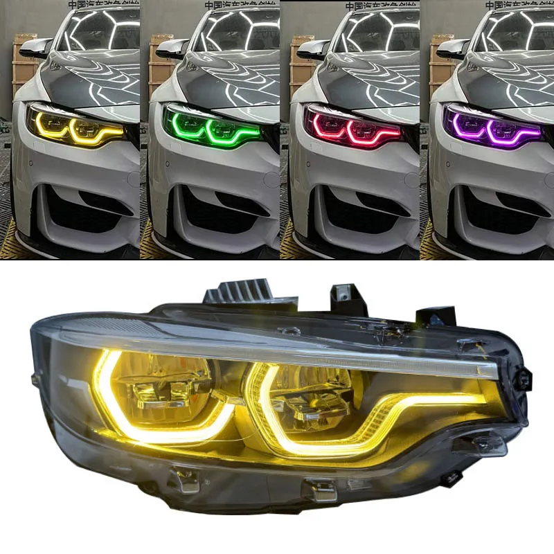 J ONE for BMW 4 Series F32 F36 M3 F80 M4 F82 RGB LED car lights car accessories headlights upgraded to blue decorative headlight