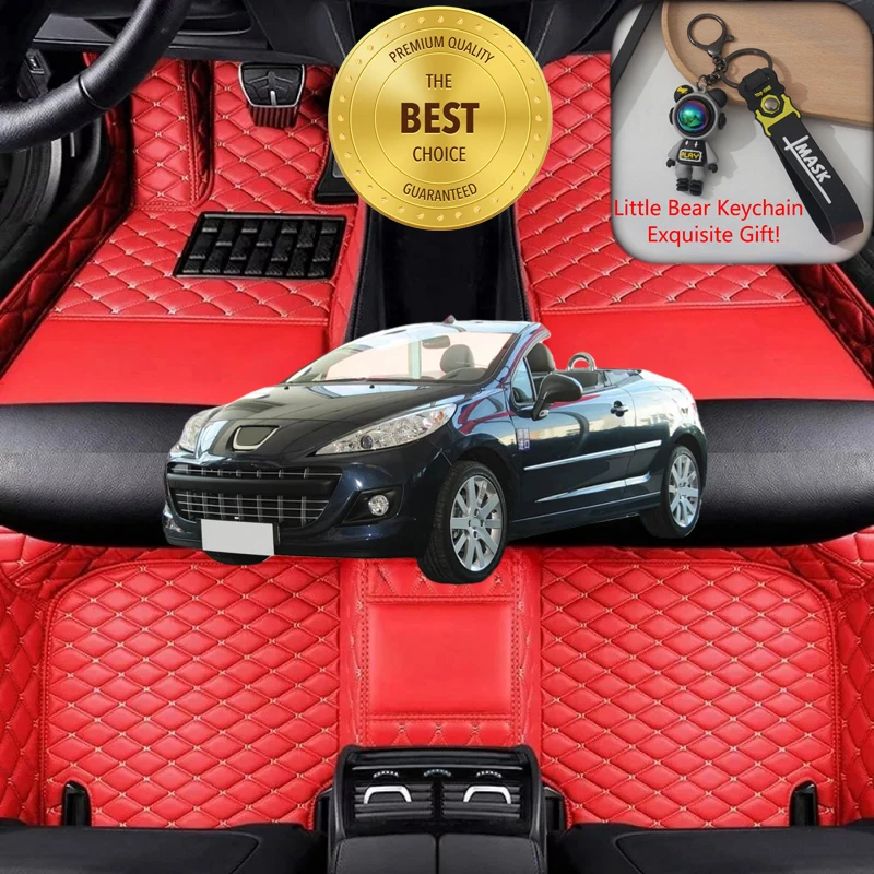 Customized Fit for Peugeot 207 Cabriolet 2007-2015 Car Floor Mats Luxury Car Accessories Auto Carpet Mats Left/Right-hand Drive