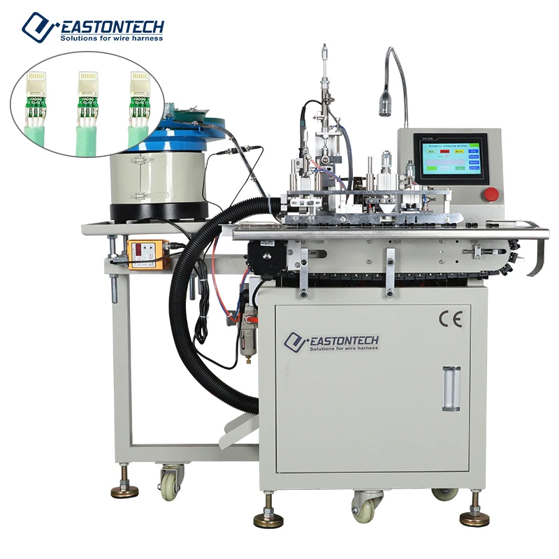 FACTORY Professional Automatic USB Cable Type-C Welding Machine/Data Cable Making Machine/Data Wire Soldering Machine