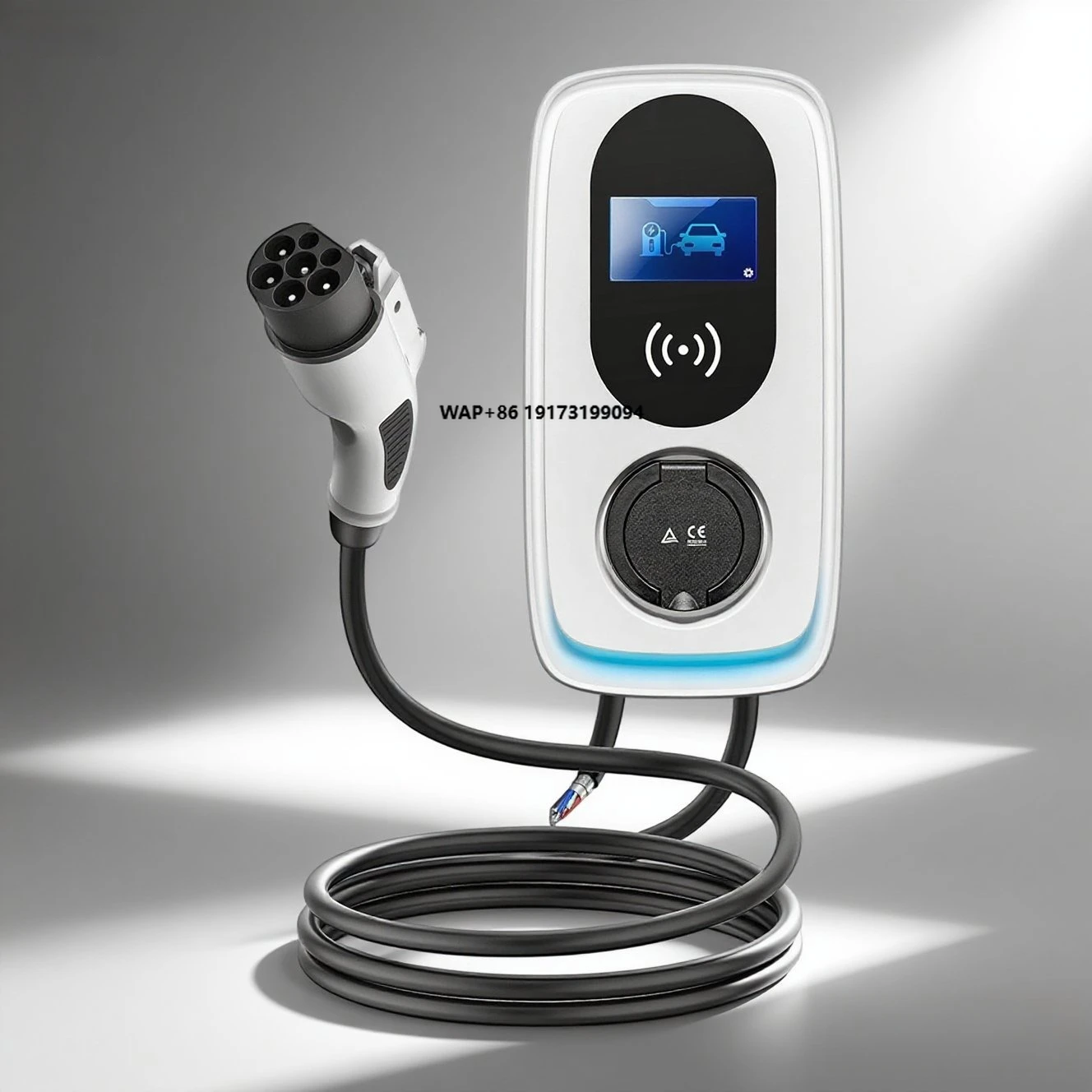 For  Electric Car Home Fast Change 22kw Type 2 Ev Charger with Type 2 Ev Cable for Byd New Energy Vehicle Parts Accessories