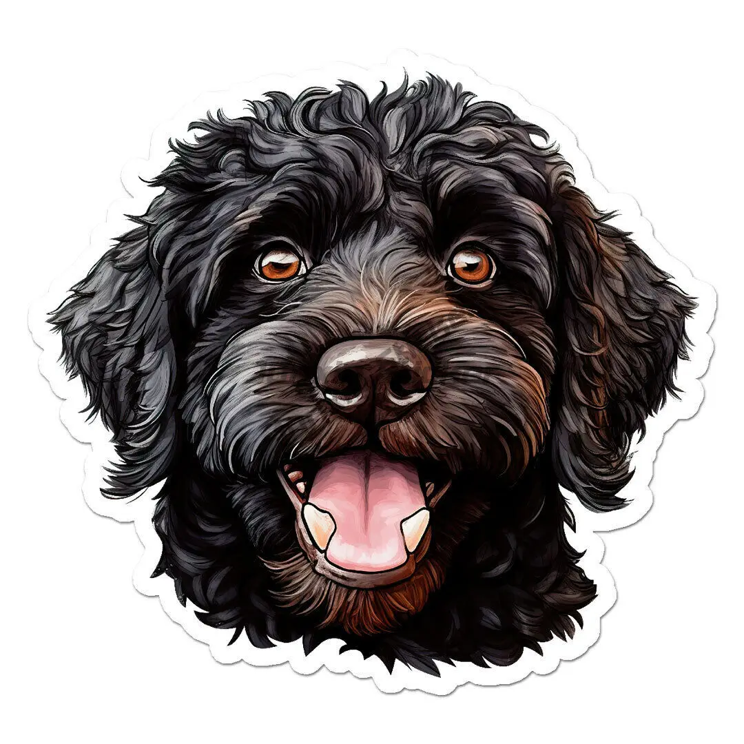 Labradoodle Dog Vinyl Decal Sticker Car Stuff Interior Decoration Accessories  Home Appliance Anime Electric Devices Decor Robot