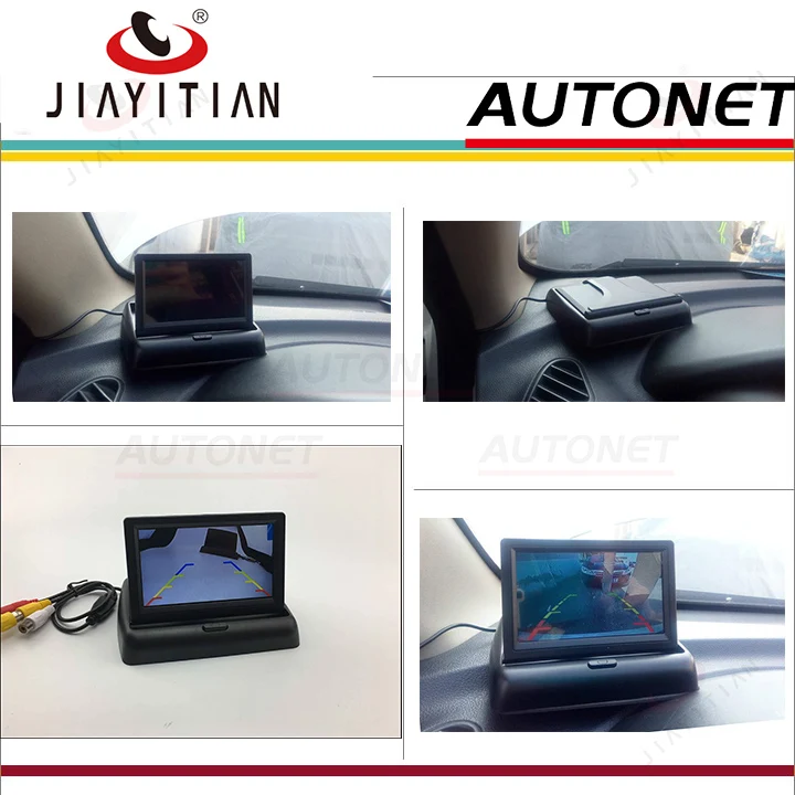 JIAYITIAN backup camera Folded Screen Display/Foldable Car HD TFT LCD Monitor Color Screen Display For Reverse Rear Camera DIY
