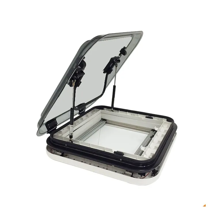 High Quality Double Layer Acrylic Glass Skylight With LED Lights Caravan RV Camper 500x500mm
