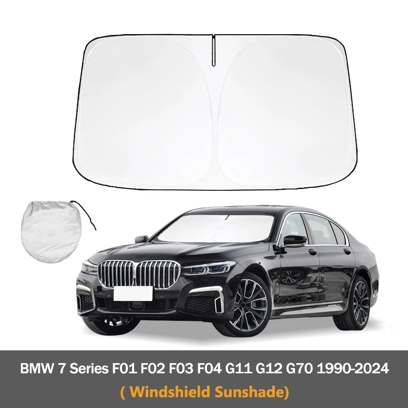 For BMW 7 Series F01 F02 F03 F04 G11 G12 G70 1990-2024 Car Windshield Sunshade Anti-UV Foldable Sun shade Cars Accessories