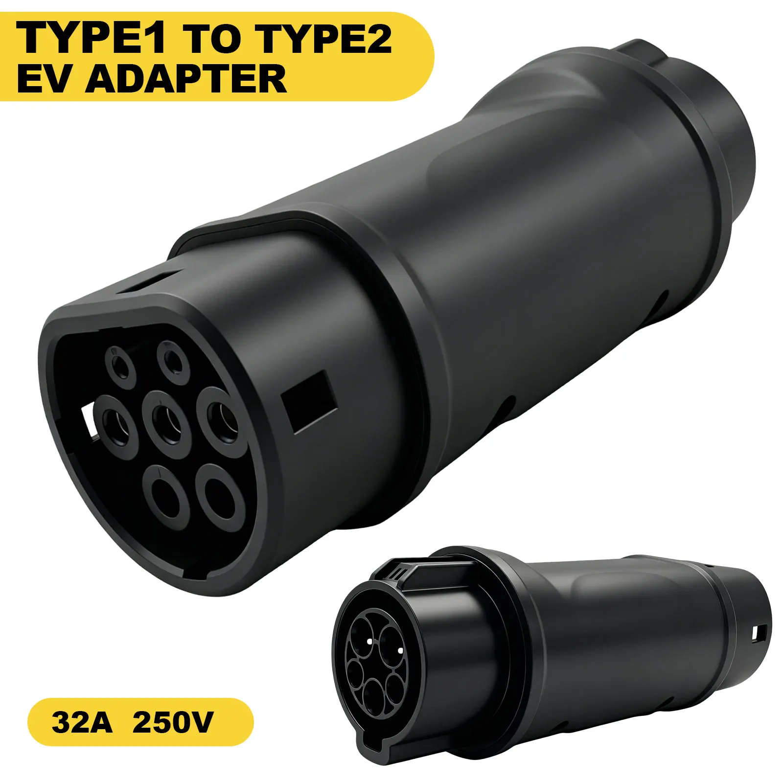 Type1 to Type2 EV Charger Adapter SAE J1772 to Type 2 EU EV Charging Connector Converter Electric Vehicle Charger Adaptor
