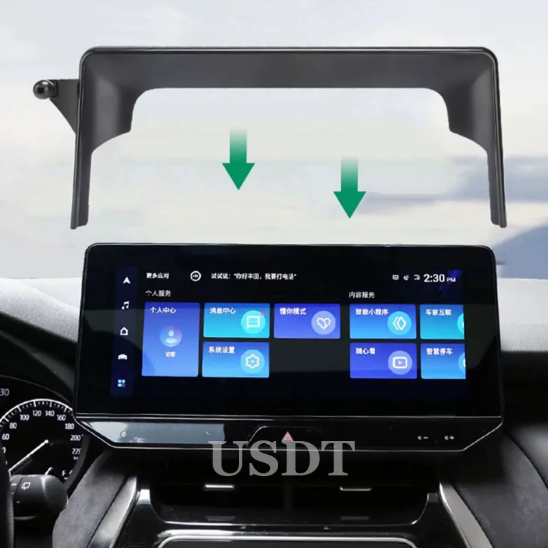 For Toyota Venza 2022 2023 2024 Accessories Car Mobile Phone Holder GPS Navigation Bracket Special Base Wireless Charger