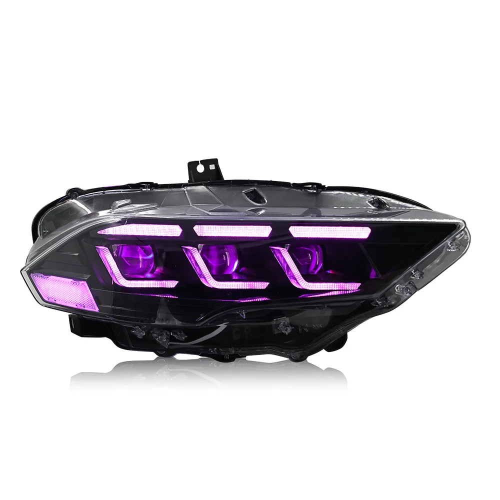 New Style LED RGB Headlamp for Ford Mustang 2018 - 2022 Car Accessories Front Lights Front Lamp