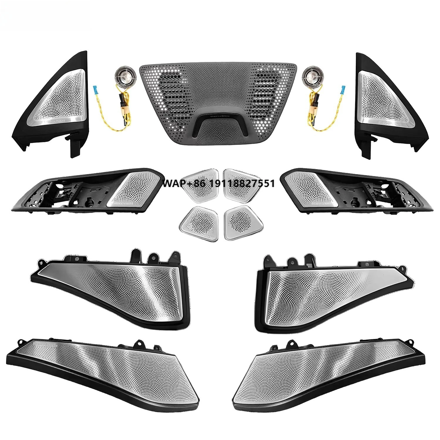 ICarsin Upgrade RGB 64 Colors LED Car Interior Ambient Lighting for  X6 G06 Speaker Cover Parts Decoration Accessories