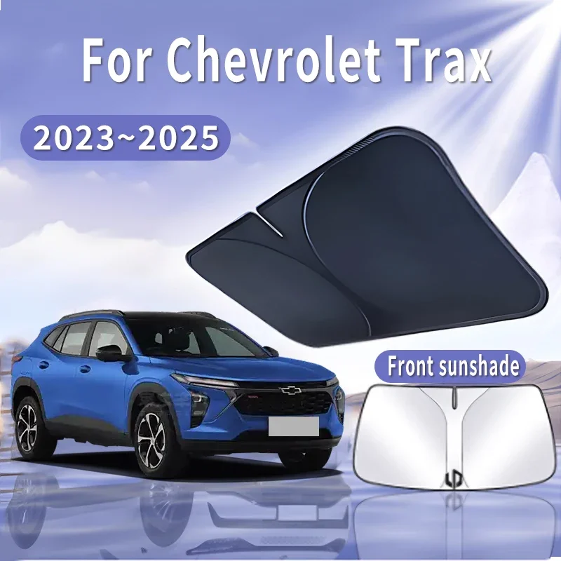 Foldable Car Sun Visor For Chevrolet Trax LS 2023~2025 Front Windshield Sunshade Heat Insulation Summer Cooling Auto Accessories