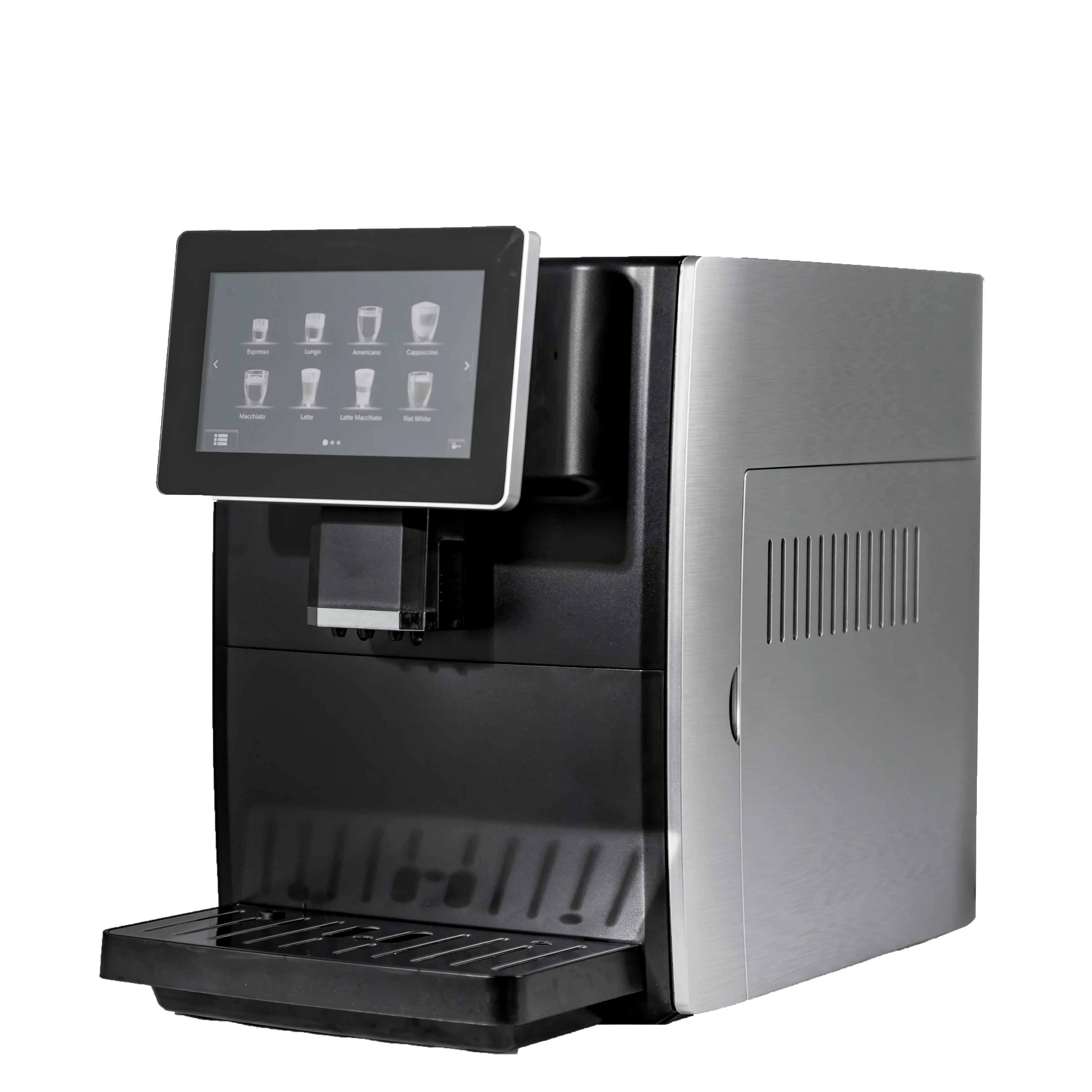 Colored Touch Display Bean To Cup Coffee Maker Commercial Fully-Automatic Portable Stainless Steel Espresso Machine