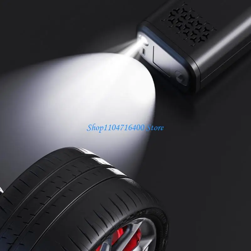 y1gd Purpose Car Vacuum and Tire with Digital Display Cordless Portable for Accurate Inflation and Cleaning