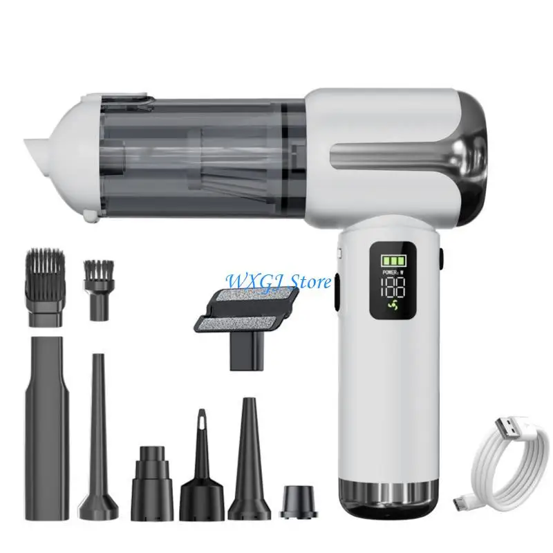 37JE Compacts Lightweight Portable Car Vacuum Cleaner Including Accessories All Surfaces