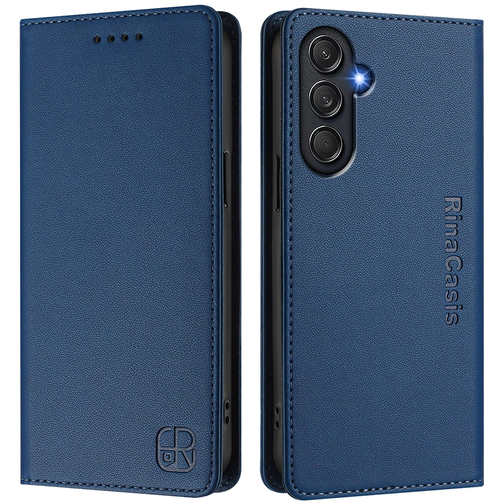 Magnetic Leather Wallet Case For Samsung Galaxy M06 M16 M56 M55 M35 M15 M54 M34 M14 M53 M33 M23 M13 M52 M32 M22 M12 Luxury Cover