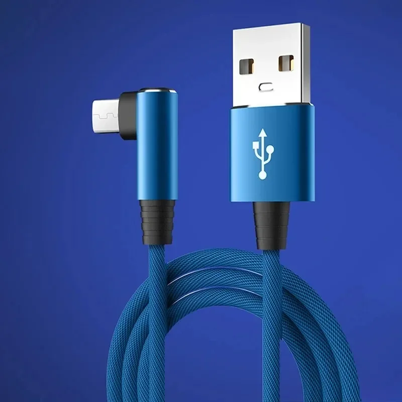 90 Degrees Elbow Line Fast Charging Type C Quick Charge USB C Cable for Gamer for Samsung Xiaomi Mobile Phone Charger Cables