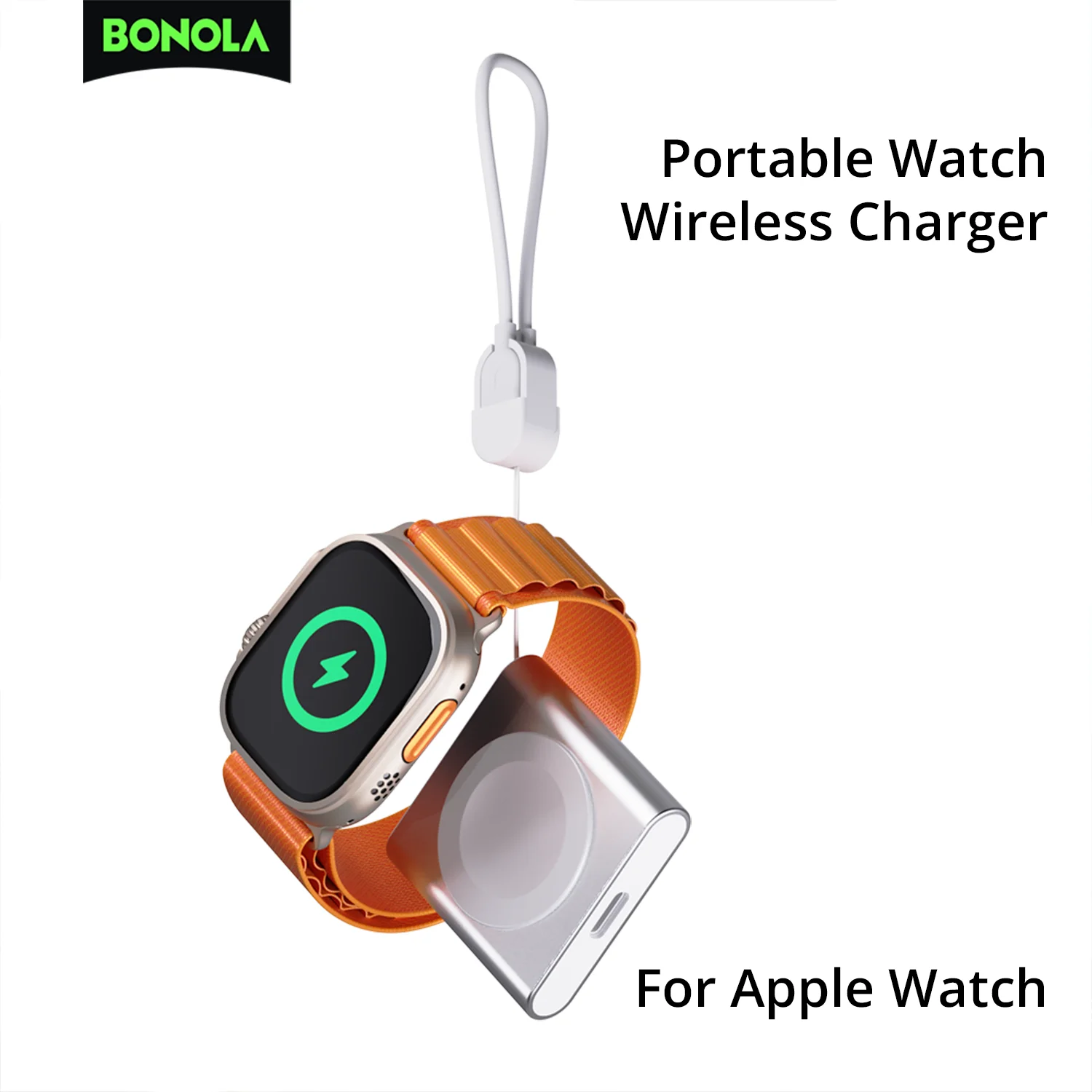 Bonola Magnetic Watch Charger For Apple Watch 11/Ultra/10/9/8/7 Portable Wireless Charger Type C Charger Cable for iWatch 7/6/5