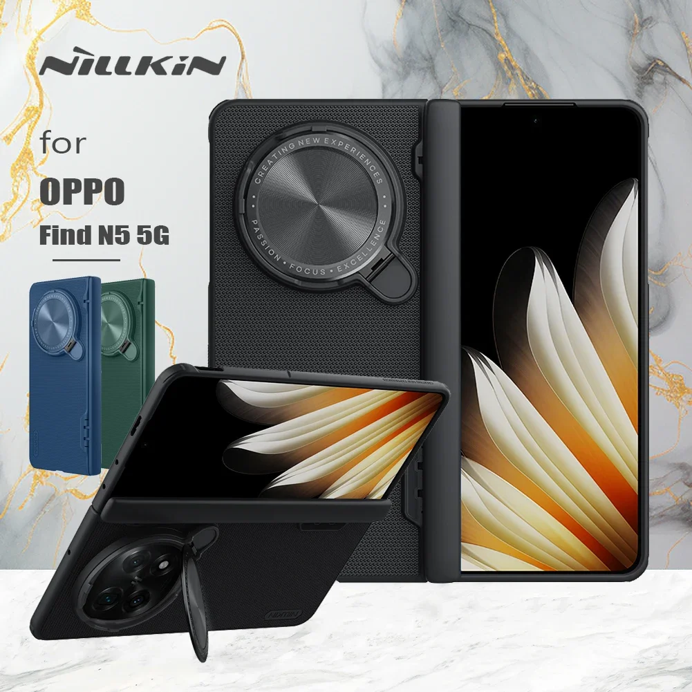For OPPO Find N5 5G Fold Case Nillkin Frosted Prop Case with Stand Camera Case Lens Privacy Cover Protection