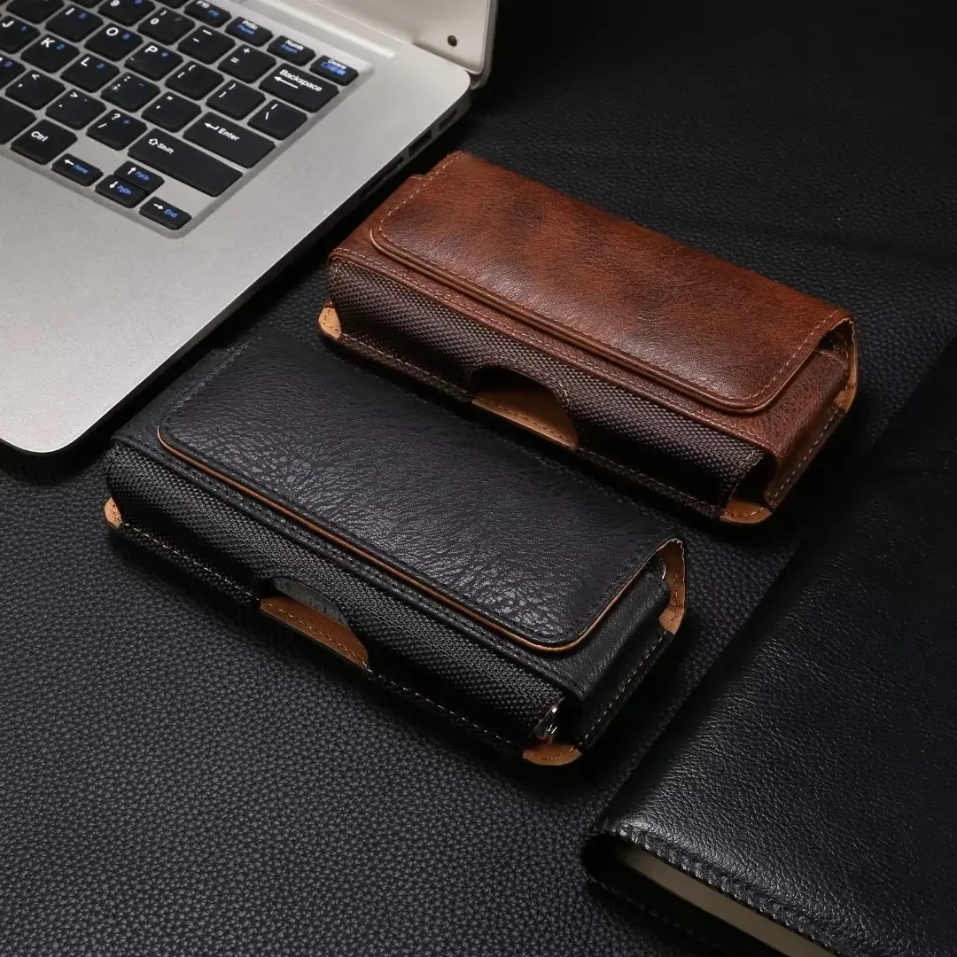 Magnetic Phone Pouch Case For Samsung Galaxy Z Fold 8 7 6 5 4 3 Belt Clip Wallet Leather Cover Holster Waist Bag Outdoor Sports