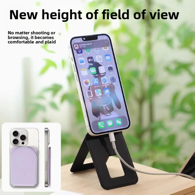 Desktop Phone Holder for iPhone16 Samsung MagSafe Foldable Tripod