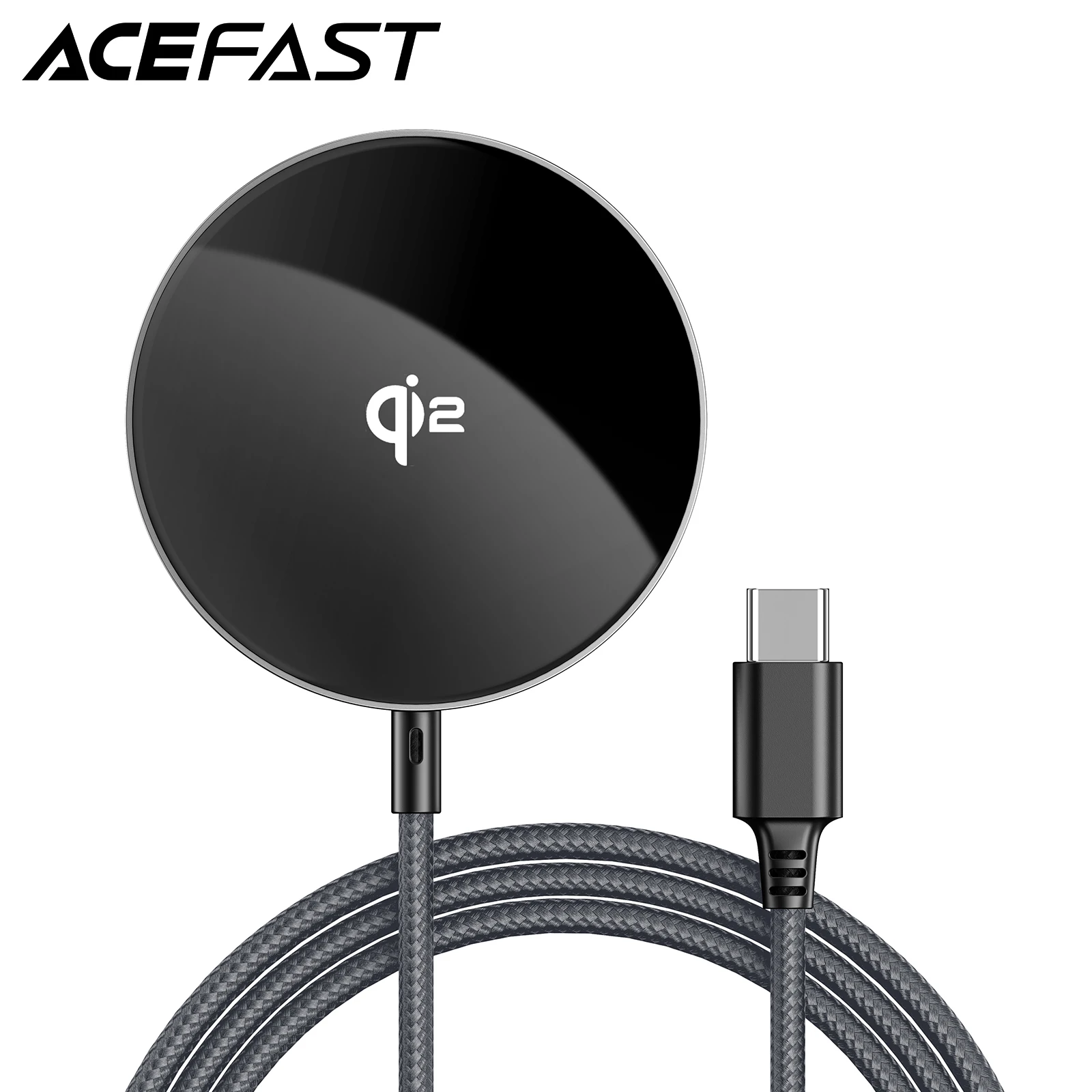 ACEFAST 15W Qi2 Wireless Magnetic Fast Charging Pad For iPhone 16/15/14/13/12 Pro Max Desktop Wireless Charger For Airpods Pro