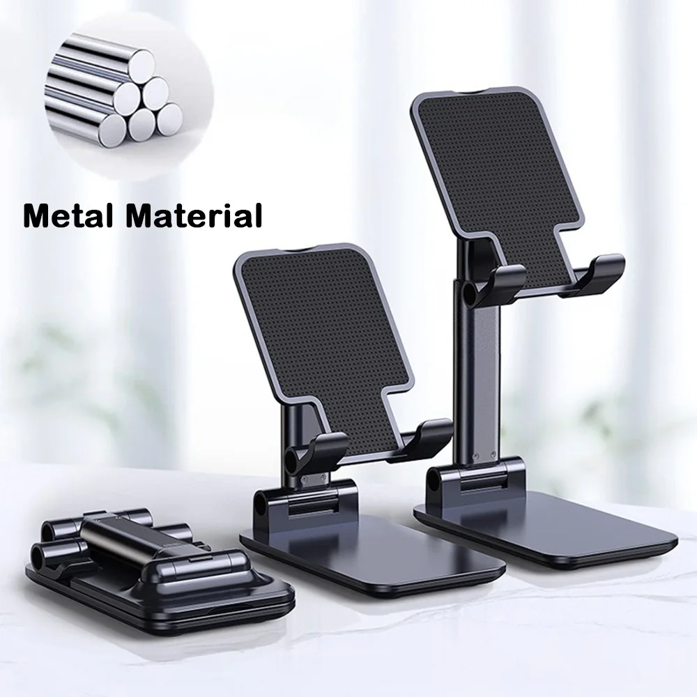 Cell Phone Holder Portable Tablet Holder iPad Stand Desktop Bracket Adjust Foldable Stand for iPhone Samsung Xiaomi Huawei