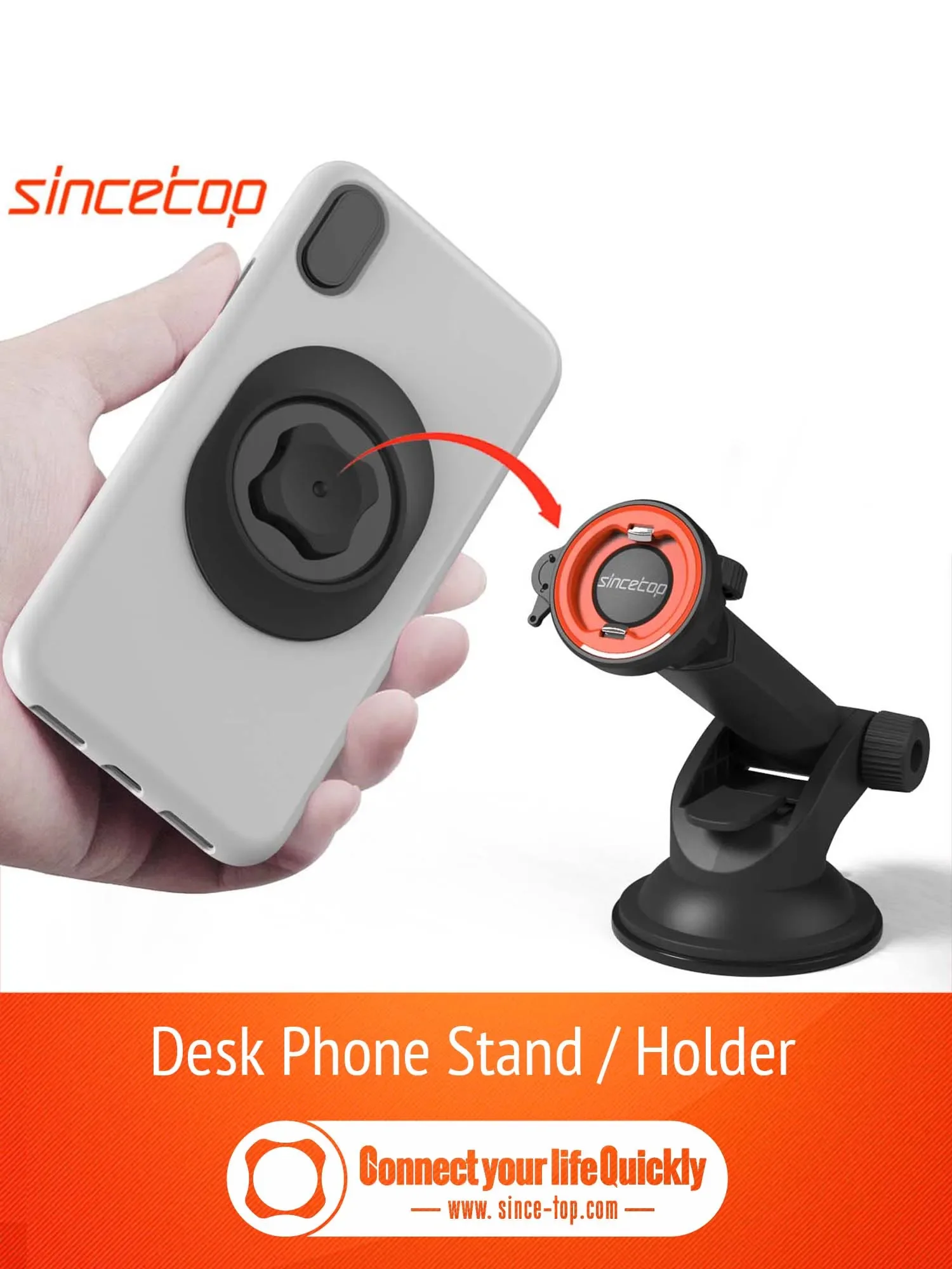 Foldable Desk Phone Holder Desktop Mobile Tablet Stand for iPad iPhone Samsung Adjustable Smartphone Car Sucker Bracket