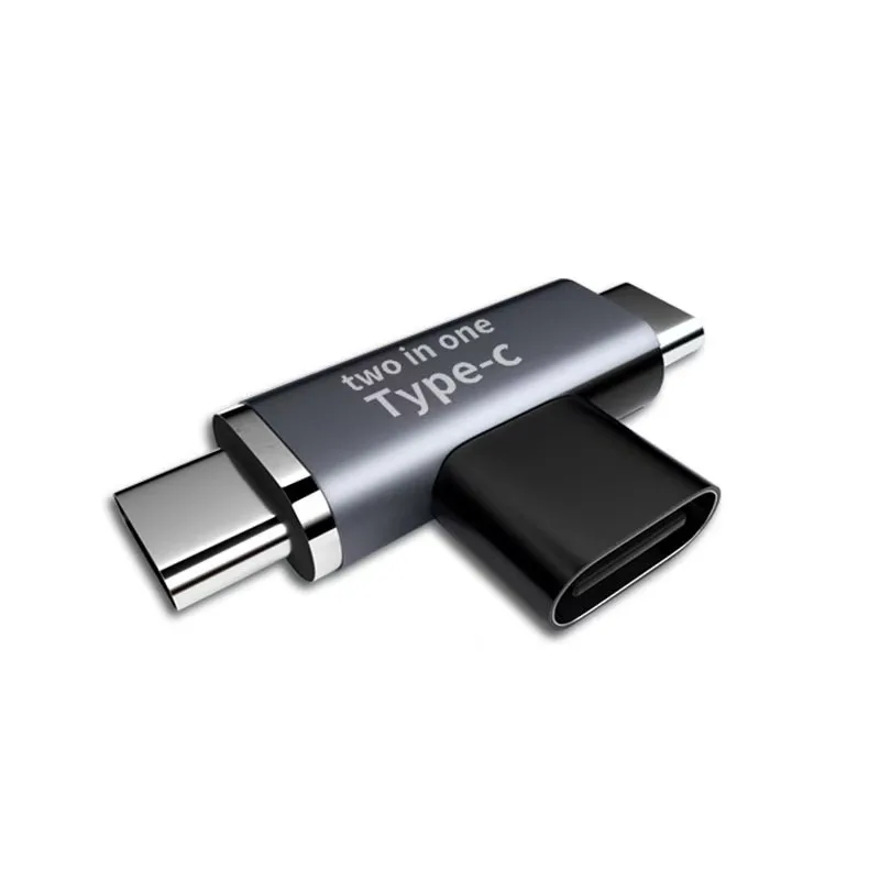 USB-C Adapter: Dual-Function Aluminum Alloy Converter Supporting Fast Charging at 3 A / 5 V