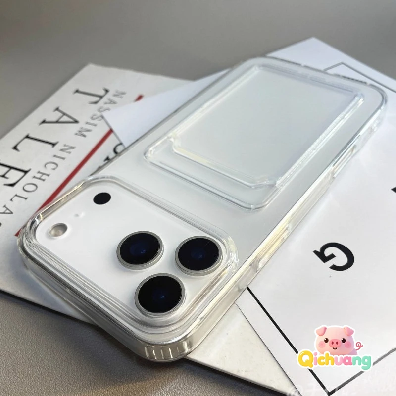 For Redmi K70 K70E K60 K50 Gaming K50i K40 K40S K30 K30S Ultra K30i K20 Pro Phone Case Clear Cute Simple Soft Wallet Cover