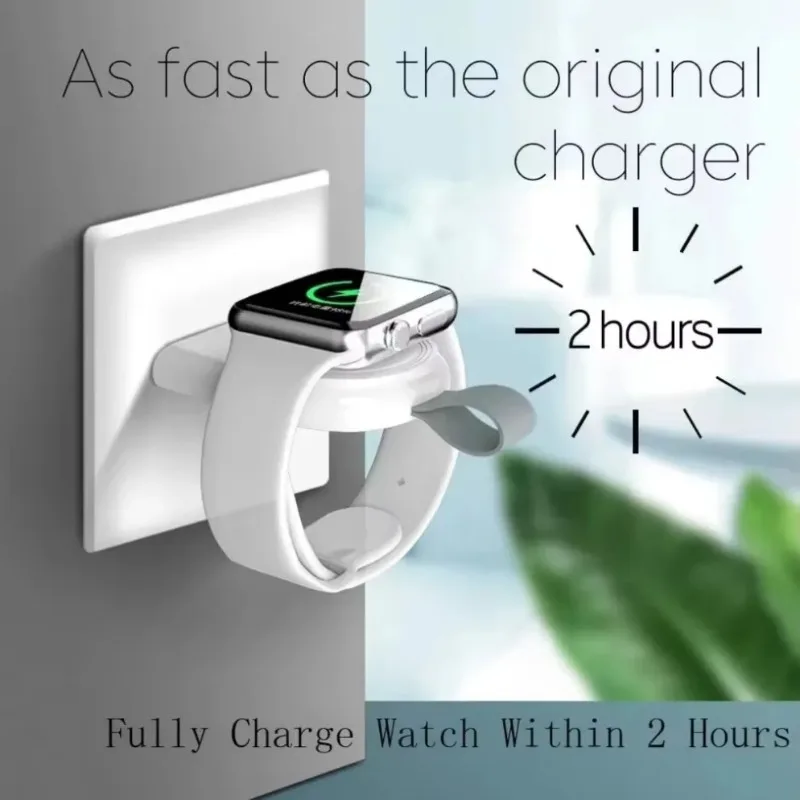 Portable Watch Wireless Charger USB Plug In Fast Charging For Apple Watch Series Models Travel Home Office Daily Use Accessory