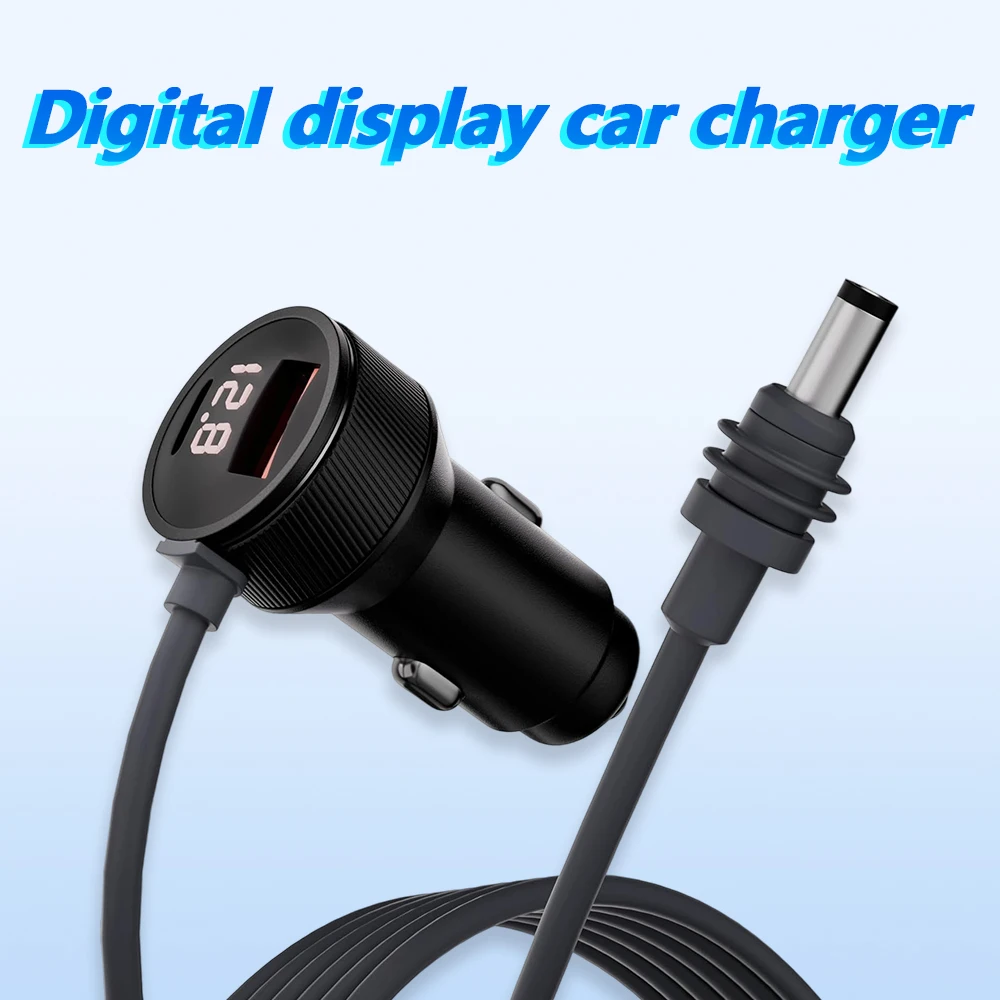 Mini Digital Display Car Charger Fast Charging 30-35w for Cigarette Lighter Port Power Cable USB Port To DC 12-24v  5A 4th Gen