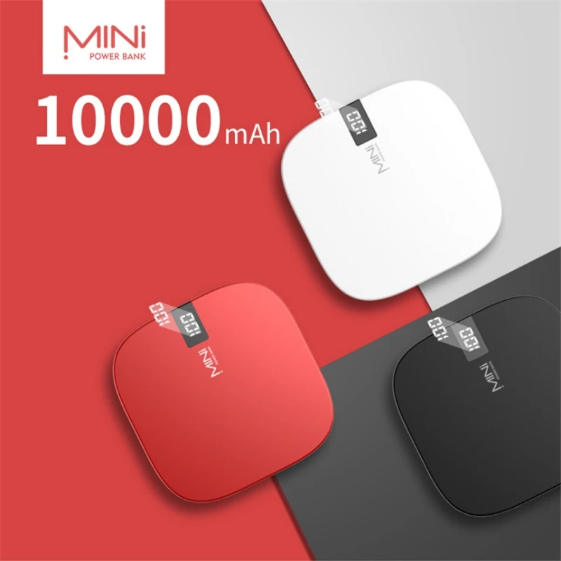 10000mAh Mini Power Bank Portable Charger Powerbank for iPhone 16 Xiaomi Huawei External Battery Pack Poverbank Charging Station