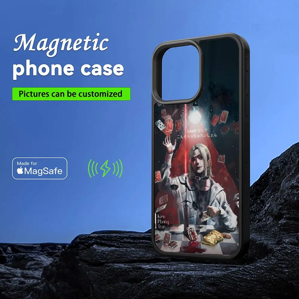 Hot TV A-Alice In Borderland Phone Case MagSafe Magnetic For IPhone 16 15 14 13 12 11 Pro Plus Max Mini Wireless Charger Funda