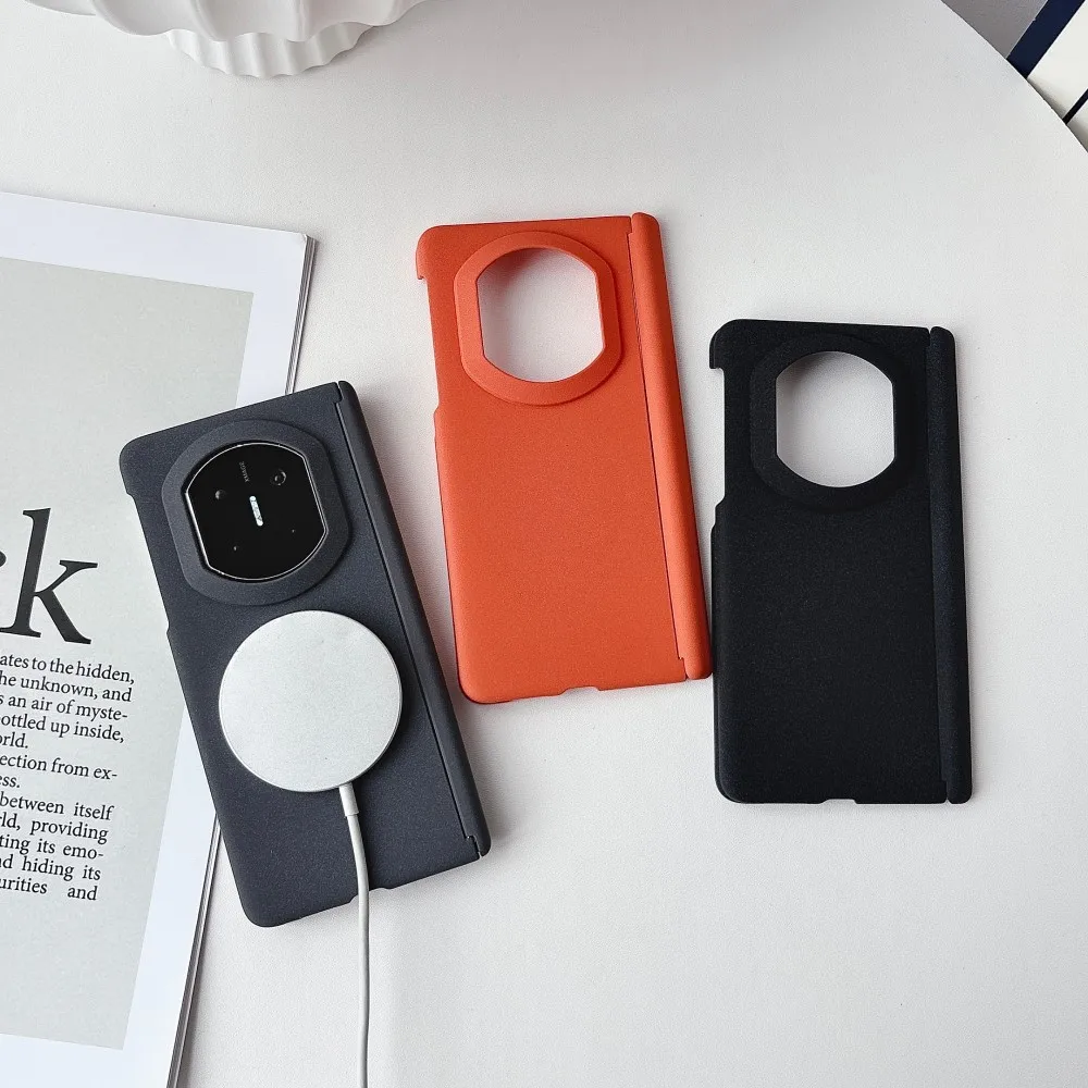 Frosted For HuaWei Mate X7 Phone Case Magnetic Wireless Charger Hinge Protective PC Hard Shell (Only Back Cover)
