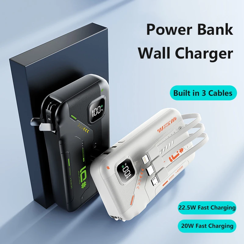 22.5W Fast Charging Power Bank 20000mAh Powerbank for iPhone Xiaomi Samsung Huawei External Battery Poverbank Cell Phone Charger